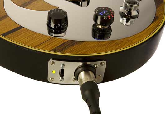 Гитара-робот Gibson Dusk Tiger. Выходной разъем Neutric