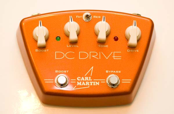 Гитарная овердрайв-педаль Carl Martin DC Drive. Вид сверху.