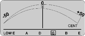 Дисплей гитарного тюнера Evets QT-8/QT-9 Qwik Tune