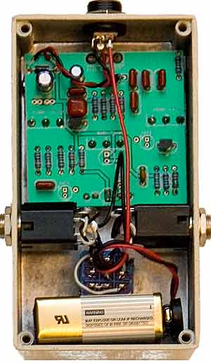 Wampler Pedals Plexidrive. Вид снизу.